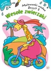 Okładka książki Malowanki wodne. Wesołe zwierzaki 2