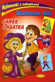 Malowanki z nalepkami - Ulubione dni .... Autor:   Praca zbiorowa. Dadada.pl Okładka książki Malowanki z nalepkami - Ulubione dni ...