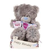 Opakowanie Miś 18 cm z flagami Happy Birthday