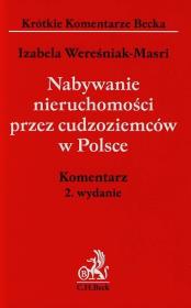 Okładka książki Nabywanie nieruchomoći przez cudzoziemców w Polsce Komentarz