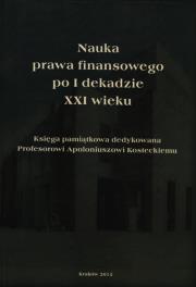 Nauka prawa finansowego po I dekadzie XXI wieku. Wydawca: AFM. Dadada.pl Opakowanie Nauka prawa finansowego po I dekadzie XXI wieku