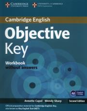 Objective Key A2 Workbook without answers. Autor: Capel Annette, Sharp Wendy. Dadada.pl Okładka książki Objective Key A2 Workbook without answers
