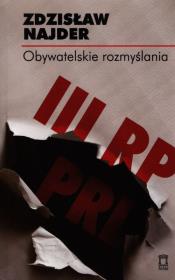 Obywatelskie rozmyślania. Autor: Najder Zdzisław. Dadada.pl Okładka książki Obywatelskie rozmyślania
