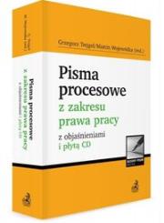 Okładka książki Pisma procesowe z zakresu prawa pracy z objaśnieniami i płytą CD