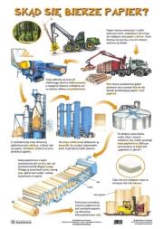 Okładka książki Plansza - Skąd się bierze papier?