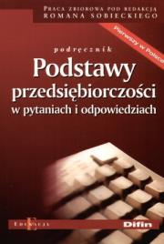 Okładka książki Pods. przedsiębiorczości w pytaniach i odp. DIFIN