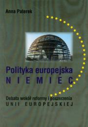 Polityka europejska Niemiec. Autor: Paterek Anna. Dadada.pl Okładka książki Polityka europejska Niemiec