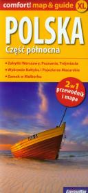 Polska Część północna 2w1 Przewodnik i mapa. Wydawca: ExpressMap. Dadada.pl Opakowanie Polska Część północna 2w1 Przewodnik i mapa