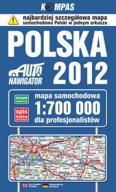 Polska Mapa samochodowa dla profesjonalistów. Autor: praca zbiorowa. Dadada.pl Okładka książki Polska Mapa samochodowa dla profesjonalistów