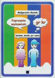 Poprawnie wymawiam gr kr + CD. Autor: Małgorzata Bastek. Dadada.pl Okładka książki Poprawnie wymawiam gr kr + CD