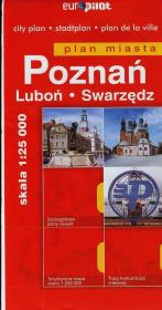 Okładka książki Poznań Luboń Swarzędz plan miasta