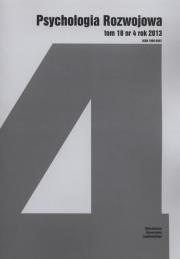 Opakowanie Psychologia Rozwojowa Tom 18 nr 4 rok 2013