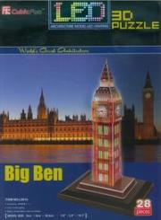 Okładka książki Puzzle 3D Led Zegar Big Ben