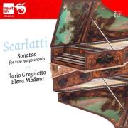 Scarlatti: Sonatas for two harpsichords. Autor: Ilario Gregoletto, Elena Modena. Dadada.pl Okładka książki Scarlatti: Sonatas for two harpsichords