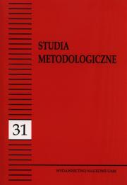Studia metodologiczne 31. Wydawca: Wydawnictwo Naukowe UAM. Dadada.pl Opakowanie Studia metodologiczne 31