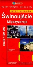 Okładka książki Świnoujście Międzyzdroje plan miasta