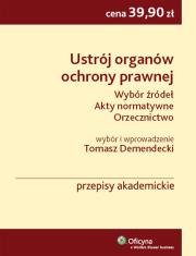 Okładka książki Ustrój organów ochrony prawnej