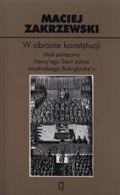 W obronie konstytucji. Autor: Zakrzewski Maciej. Dadada.pl Okładka książki W obronie konstytucji