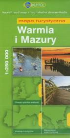 Opakowanie Warmia i Mazury mapa turystyczna 1:250 000