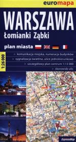 Opakowanie Warszawa Łomianki Ząbki 1:26 000 plan miasta