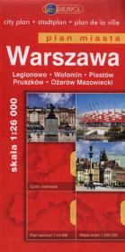 Okładka książki Warszawa plan miasta 1:26 000