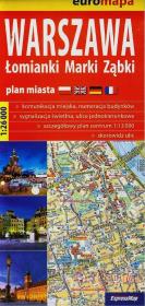 Opakowanie Warszawa plan miasta