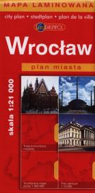 Okładka książki Wrocław Plan miasta 1:21 000 laminowany