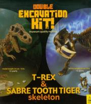 Wykopaliska 2-pack T-Rex / Tygrys szablozębny. Wydawca: Geoworld. Dadada.pl Opakowanie Wykopaliska 2-pack T-Rex / Tygrys szablozębny