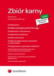 Opakowanie Zbiór karny 2014. K.K., K.P.K., K.K.W., K.K.S., K.W., K.P.W., U.P.S.N., U.O.P.Z., U.O.K., U.W.T.P.A.
