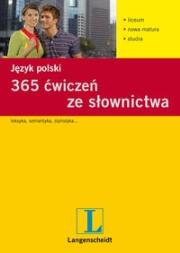 Okładka książki 365 ćwiczeń ze słownictwa. Język polski