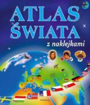 Okładka książki Atlas świata z naklejkami