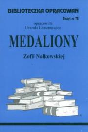 Biblioteczka opracowań nr 078 Medaliony. Autor: Urszula Lementowicz. Dadada.pl Okładka książki Biblioteczka opracowań nr 078 Medaliony