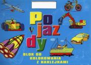 Okładka książki Blok do kolorowania z naklejkami - Pojazdy