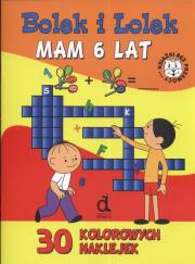 Bolek i Lolek Mam 6 lat 30 kolorowych naklejek. Autor: Ostrowska-Polak Monika. Dadada.pl Okładka książki Bolek i Lolek Mam 6 lat 30 kolorowych naklejek