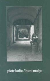 Bura małpa. Autor: Piotr Kofta. Dadada.pl Okładka książki Bura małpa