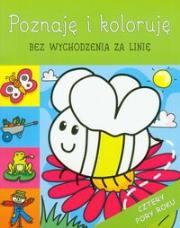 Cztery pory roku Poznaję i koloruję bez wychodzenia za linię. Autor: praca zbiorowa. Dadada.pl Okładka książki Cztery pory roku Poznaję i koloruję bez wychodzenia za linię