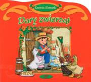 Dary zwierząt. Autor: Dorota Skwark. Dadada.pl Okładka książki Dary zwierząt