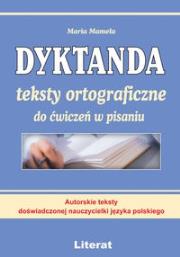 Okładka książki Dyktanda teksty ortograficzne do ćwiczeń w pisaniu