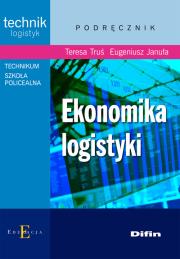 Ekonomika logistyki Difin. Autor: Teresa Truś, Eugeniusz Januła. Dadada.pl Okładka książki Ekonomika logistyki Difin