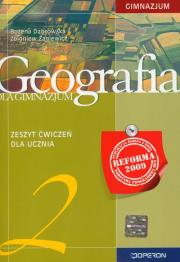 Geografia GIM 2 ćw OPERON. Autor: Dąbrowska Bożena, Zaniewicz Zbigniew. Dadada.pl Okładka książki Geografia GIM 2 ćw OPERON