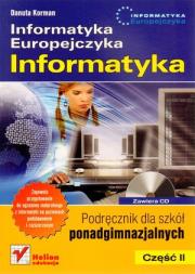 Okładka książki Informatyka Europejczyka Informatyka Część 2 Podręcznik z płytą CD