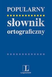 Okładka książki J. polski popularny słownik ortograficzny  ''L