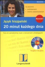 Okładka książki Język hiszpański 20 minut każdego dnia z płytą CD