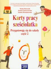Okładka książki Karty pracy sześciolatka Przygotowuję się do szkoły część 2