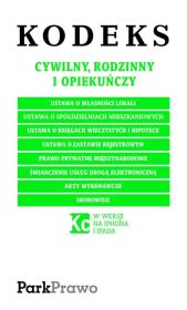 Okładka książki Kodeks cywilny, rodzinny i opiekuńczy