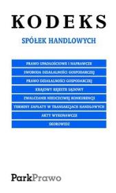 Okładka książki Kodeks spółek handlowych