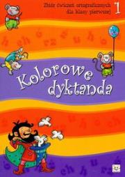 Okładka książki Kolorowe dyktanda 1