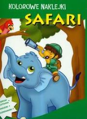 Kolorowe naklejki Safari. Autor: TBH066. Dadada.pl Okładka książki Kolorowe naklejki Safari