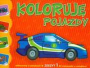 Koloruję pojazdy cz.1. Autor: Brydak Ilona Holeksa - Szłapa. Dadada.pl Okładka książki Koloruję pojazdy cz.1