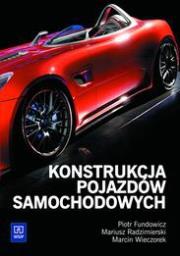 Konstrukcja pojazdów samochodowych WSiP. Autor: Fundowicz Piotr, Radzimierski Mariusz, Wieczorek Marcin. Dadada.pl Okładka książki Konstrukcja pojazdów samochodowych WSiP